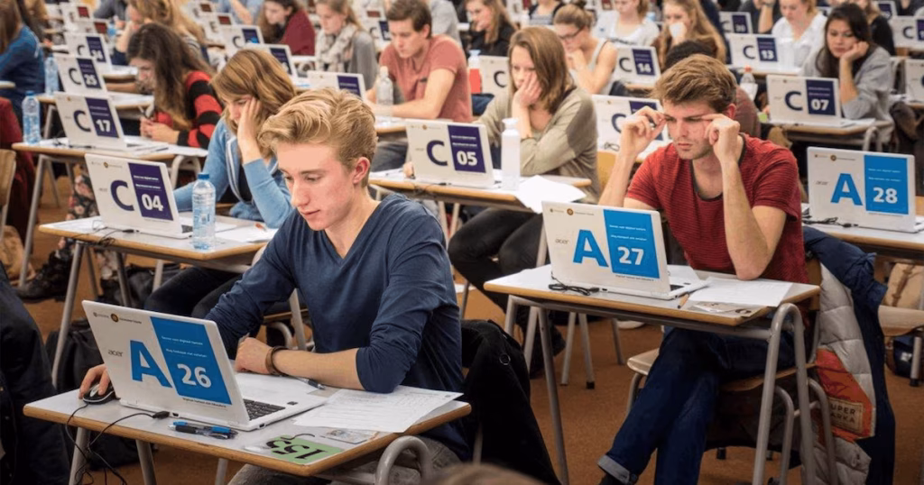 tentamens in het pre corona tijdperk